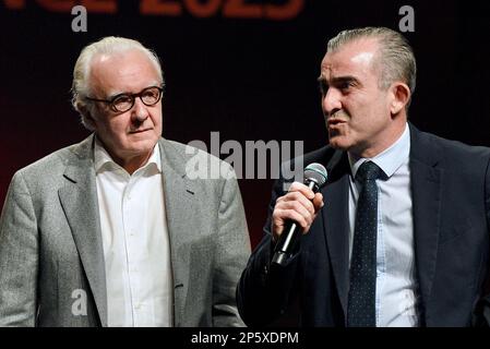 Strasburgo, Francia. 06th Mar, 2023. Alain Ducasse durante la 2023 edizione della cerimonia di premiazione della guida Michelin, il 6 marzo 2023 a Strasburgo, Francia orientale. Foto di Nicolas Roses/ABACAPRESS.COM Credit: Abaca Press/Alamy Live News Foto Stock