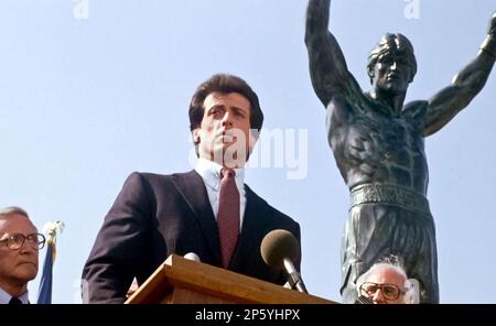 ROCKY III 1982 MGM/UA Entertainment Co. Film con Sylvester Stallone Foto Stock