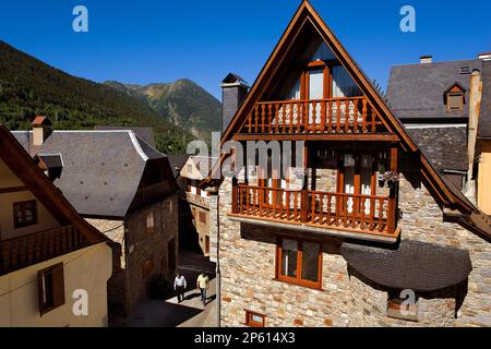 Salardú,Valle de Arán,Pirenei, provincia di Lleida, Catalogna, Spagna. Foto Stock