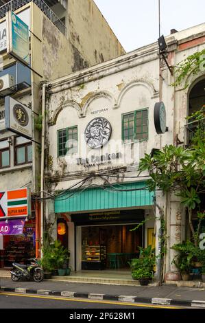 Il ristorante Lankan a Chinatown, Kuala Lumpur Foto Stock