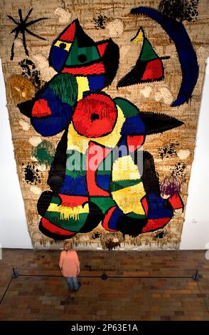 Barcellona: Fondazione Joan Miro. Arazzo Foto Stock