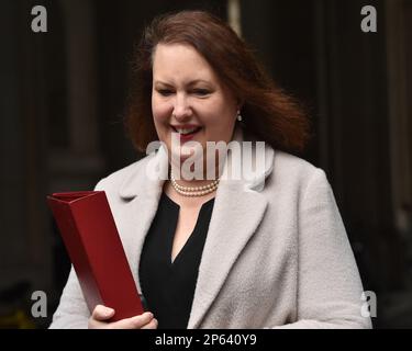 Londra, Inghilterra, Regno Unito. 7th Mar, 2023. Il procuratore generale VICTORIA PRENTIS, arriva a Londra, Regno Unito, in occasione di una riunione del Gabinetto. (Credit Image: © Thomas Krych/ZUMA Press Wire) SOLO PER USO EDITORIALE! Non per USO commerciale! Foto Stock