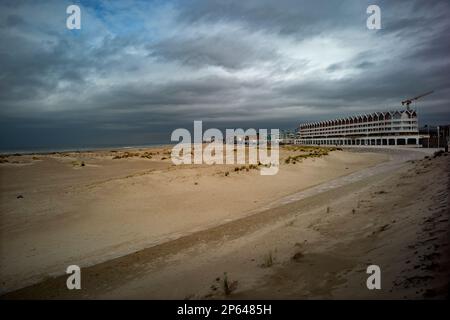 Dunkirk Dunkerque Beach dune di sabbia Pas de Calais Francia Foto Stock