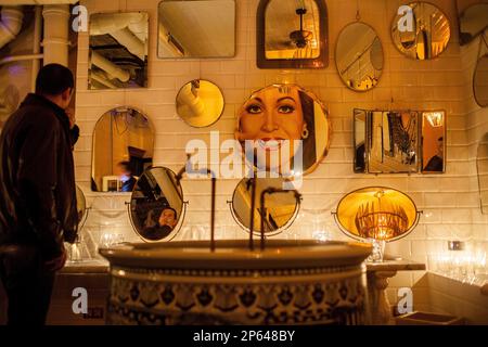 Bocagrande ristorante,wc. Passatge de la Concepcio 12.Barcelona, Spagna Foto Stock