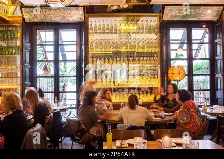 Bocagrande ristorante,Passatge de la Concepcio 12.Barcelona, Spagna Foto Stock