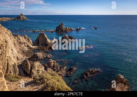 Arrecife de las Sirenas, Cabo de Gata, Spagna Foto Stock