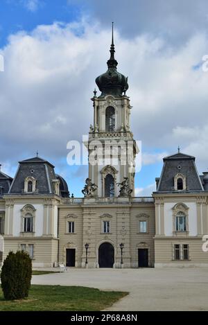 Palazzo Festetics a Keszthely, Ungheria, verticale Foto Stock