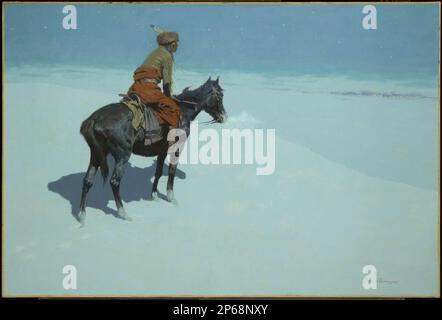 Frederic Remington, Friends or Foves (The Scout), 1902–05, olio su tela. Foto Stock