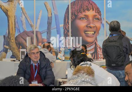 ITB Berlino 2023. Internationale Tourismus-Börse. Hier: Messestand Äthiopien Foto Stock