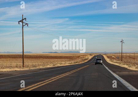 Una foto degli Stati Uniti Route 89 in Arizona. Foto Stock