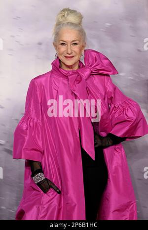 7th marzo 2023, Londra, Regno Unito. Dame Helen Mirren arrivo allo Shazam! Fury of the Gods UK Special Screening, Cineworld Leicester Square, Londra. Credit: Doug Peters/EMPICS/Alamy Live News Foto Stock