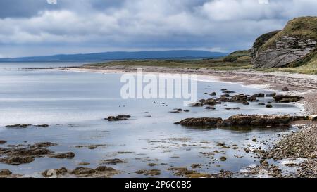 Le insenature a Brora Foto Stock