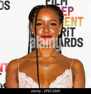 Santa Monica, California - 04 marzo 2023: Rebecca Huntt partecipa ai Film Independent Spirit Awards del 2023 Foto Stock