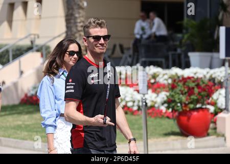 MANAMA, BAHRAIN, circuito di Sakhir, 05. Marzo 2023: #27, Nico HUELKENBERG, GER, Haas F1 Team, durante il Gran Premio di Formula uno del Bahrain al circuito Internazionale del Bahrain vicino a Manama, nella città di Sakhir, il 5th marzo. 2023. Formula 1 - F1 Motorsport, immagine a pagamento, foto e copyright © Jun QIAN / ATP images (QIAN Jun / ATP / SPP) Foto Stock