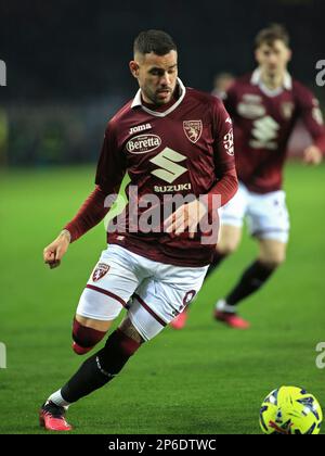 Torino, Italia. 06th Mar, 2023. Antonio Sanabria (Torino FC) durante Torino FC vs Bologna FC, calcio italiano Serie A match in Torino, marzo 06 2023 Credit: Independent Photo Agency/Alamy Live News Foto Stock