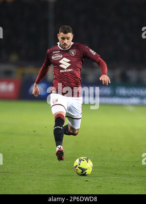 Torino, Italia. 06th Mar, 2023. Antonio Sanabria (Torino FC) durante Torino FC vs Bologna FC, calcio italiano Serie A match in Torino, marzo 06 2023 Credit: Independent Photo Agency/Alamy Live News Foto Stock