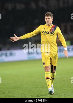 Torino, Italia. 06th Mar, 2023. Joaquin Sosa (Bologna FC) durante Torino FC vs Bologna FC, calcio italiano Serie A match in Torino, marzo 06 2023 Credit: Independent Photo Agency/Alamy Live News Foto Stock