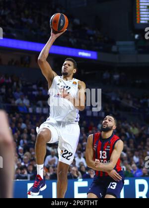 Madrid, Spagna. 07th Mar, 2023. 7th marzo 2023; Wizink Center; Madrid; Spagna; Turkish Airlines Eurolega Basketball; Real Madrid vs Cazoo Baskonia Vitoria Gasteiz; 900/Cordon Press Credit: CORDON PRESS/Alamy Live News Foto Stock