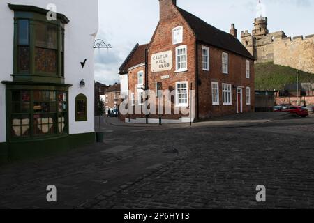 Castle Hill, Lincoln, Inghilterra, Regno Unito Foto Stock