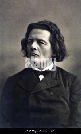 1870 c, RUSSIA : il pianista e compositore russo ANTON RUBINSTEIN ( 1829 - 1894 ) . Uno dei grandi pianisti del suo tempo , fu anche un compositore di successo di Operas ( che include IL DEMONE ). - COMPOSITORE - OPERA LIRICA - CLASSICA - CLASSICA - RITRATTO - RITRATTO - MUSICA - MUSICA - MUSICA - FIOCCO - CRAVATTA - CRAVATTA - PAPILLON --- ARCHIVIO GBB Foto Stock