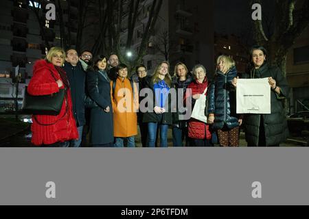 Roma, Italia. 7th Mar, 2023. Walk chiamato ''Libere Sempre'' si è tenuto a Roma nel quartiere Pigneto di Roma (Credit Image: © Matteo Nardone/Pacific Press via ZUMA Press Wire) SOLO PER USO EDITORIALE! Non per USO commerciale! Foto Stock