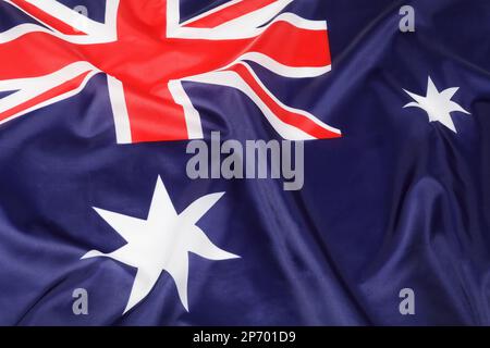 Bandiera australiana conosciuta officilly come il Commonwealth dell'Australia con lo spazio della copia Foto Stock