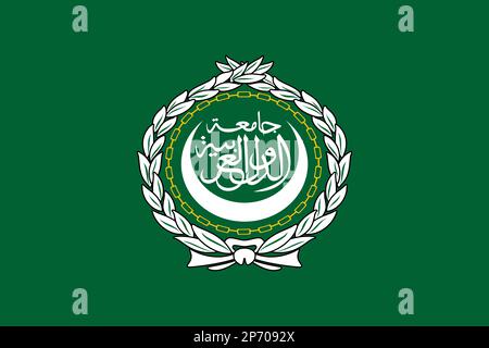 Bandiera della Lega Araba Foto Stock