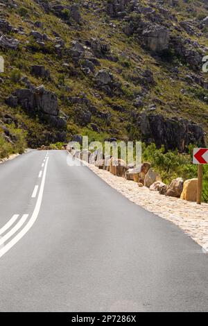 Il Passo Bain's Kloof vicino a Welington, nella parte occidentale del Sud Africa Foto Stock