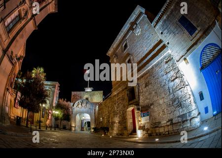 Visita notturna a Mdina, Malta. Foto Stock