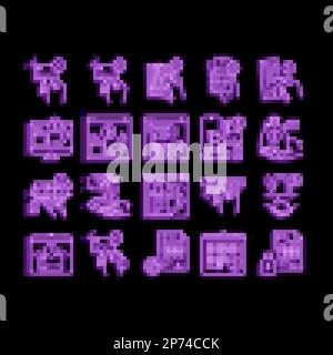 pagamento denaro bancario carta di credito neon simbolo luminoso illustrazione Illustrazione Vettoriale