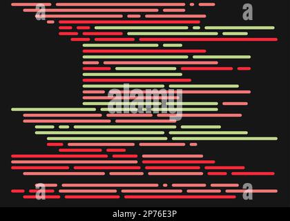 Codifica cartoon illustrazione vettoriale di linee simulate Illustrazione Vettoriale
