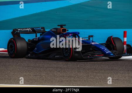 MANAMA, BAHRAIN, circuito di Sakhir, 4. Marzo 2023: N. 23, Alexander Albon, THAI, Team Williams F1. Durante il Gran Premio di Formula uno del Bahrai Foto Stock