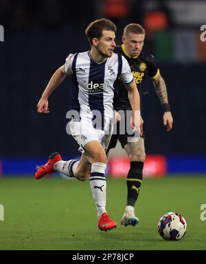 West Bromwich, Jayson Molumby di Albion durante la partita del campionato Sky Bet presso gli Hawthorns, West Bromwich. Data immagine: Martedì 7 marzo 2023. Foto Stock