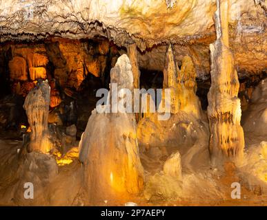 Osselle grotta - Grotte di Francia - Grotte d'Osselle, Roset-Fluans, Francia magnifica scoperta nel the13th ° secolo Foto Stock