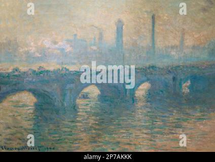 Waterloo Bridge, tempo grigio, Claude Monet, 1900, Art Institute of Chicago, Chicago, Illinois, USA, America del nord, Foto Stock