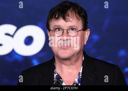 WESTWOOD, LOS ANGELES, CALIFORNIA, USA - 07 MARZO: Jeremy Swift arriva alla Los Angeles Premiere della serie originale 'Ted lasso' di Apple TV 3 che si tiene al Regency Village Theatre il 7 marzo 2023 a Westwood, Los Angeles, California, Stati Uniti. (Foto di Xavier Collin/Image Press Agency) Foto Stock