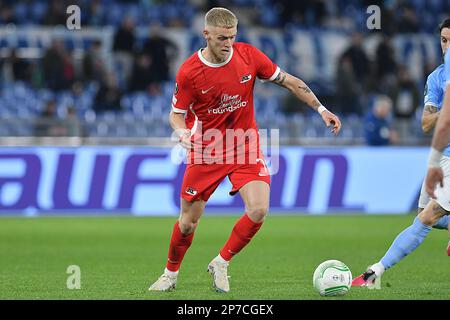 Roma, Lazio. 07th Mar, 2023. Jens Odgaard AZ Alkmaar durante il calcio UEFA Conference League match Serie A match Lazio contro AZ Alkmaar, Stadio Olimpico Roma, 07th marzo 2023 Fotografo01 Credit: Independent Photo Agency/Alamy Live News Foto Stock