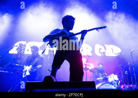 SAN FRANCISCO, CALIFORNIA - 05 MARZO: Il del Water Gap si esibisce presso il Bill Graham Civic Auditorium il 05 marzo 2023 a San Francisco, California. Foto: Chris Tuite/imageSPACE/Sipa USA Foto Stock