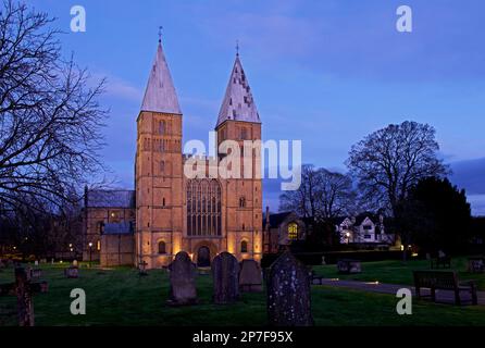 Southwell Minster, Southwell, Nottinghamshire, Inghilterra Regno Unito Foto Stock