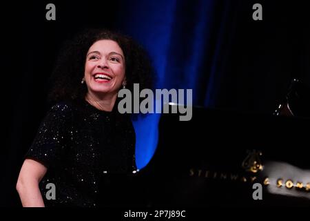 Colonia, Germania. 08th Mar, 2023. Marianna Shirinyan (pianoforte), è in scena al Funkhaus come parte del festival letterario lit.Cologne. Credit: Rolf Vennenbernd/dpa/Alamy Live News Foto Stock