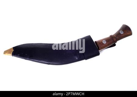 Gurkhas kukri coltello tradizionale pugnale in guaina, indiano, sikh Foto Stock