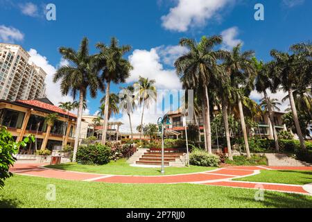 L'ampio paesaggio del Broward Center for the Performing Arts di Fort Lauderdale, Florida Foto Stock