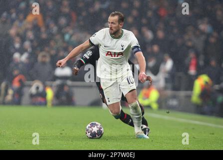 Londra, Regno Unito. 08th Mar, 2023. Harry Kane di Tottenham Hotspur durante il torneo di calcio UEFA Champion League di 16 - 2nd tappa tra Tottenham Hotspur e AC Milan allo stadio Tottenham Hotspur di Londra, Gran Bretagna, 08th marzo 2023. Credit: Action Foto Sport/Alamy Live News Foto Stock