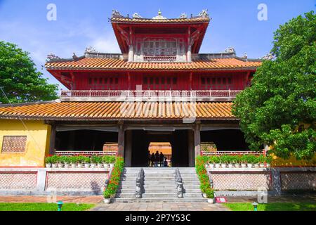 Vietnam, Hue, Cittadella, Città Imperiale, il Tempio di Mieu, Foto Stock