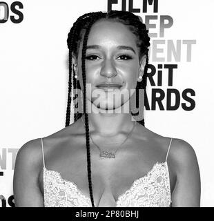 Santa Monica, California - 04 marzo 2023: Rebecca Huntt partecipa ai Film Independent Spirit Awards del 2023 Foto Stock