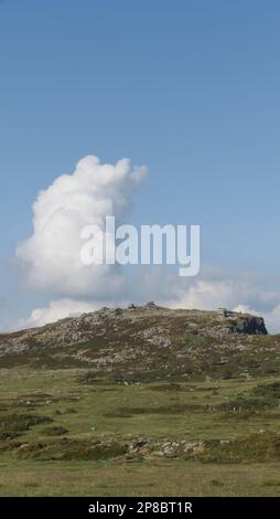 Stowes Hill e il Cheesewring su Bodmin Moor, Cornovaglia Foto Stock