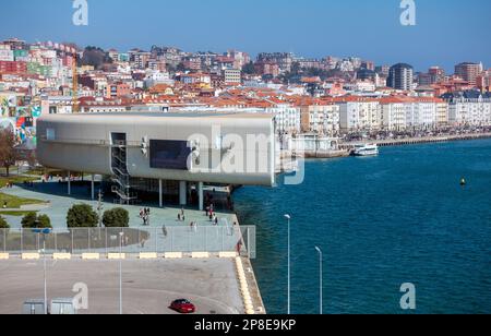 Il centro artistico Centro Botín progettato da Renzo piano a Santander, in Cantabria, Spagna Foto Stock