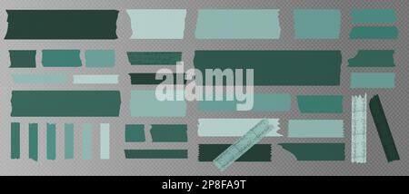 Nastri Washi. Pezzi di nastri semitrasparenti. Illustrazione Vettoriale