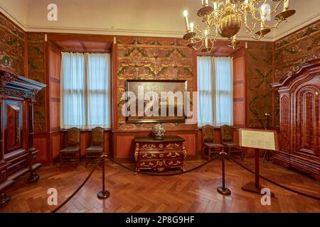 Abbagliante interno del castello di Moritzburg. Sassonia, Germania Foto Stock