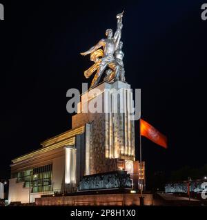 Mosca, Russia - Worker e Kolkhoz Woman Monument Foto Stock
